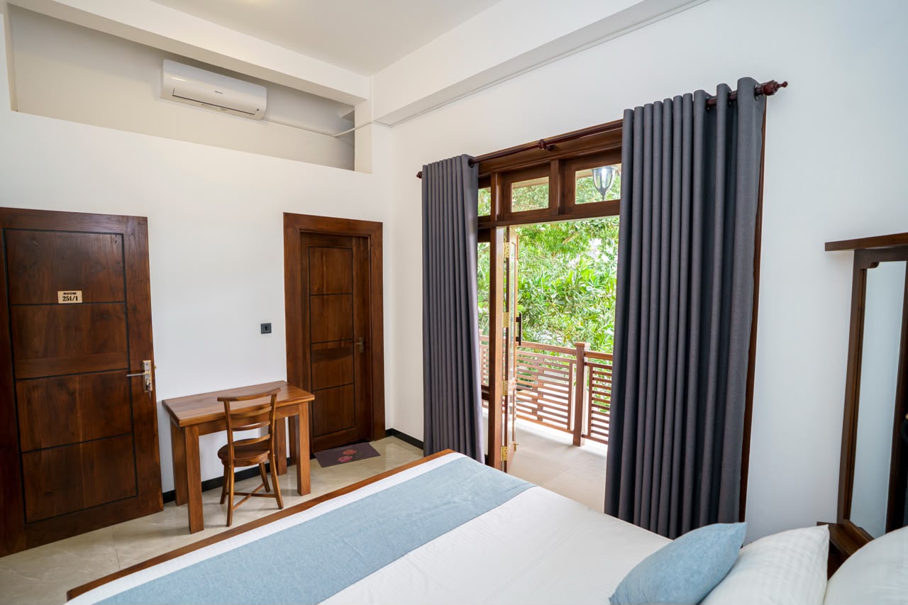 Bright double guest room